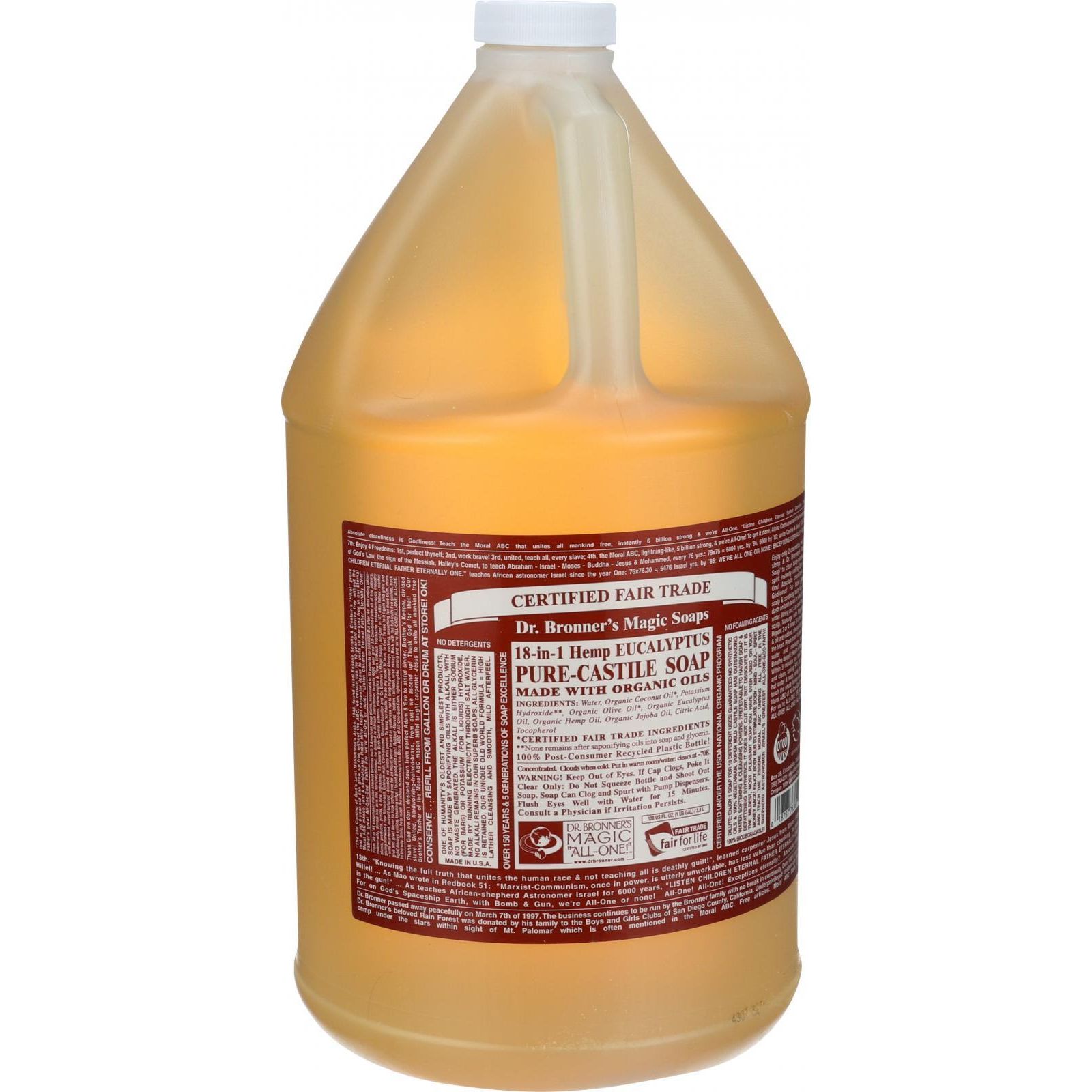 닥터브로너스 [대용량] 매직 리퀴드 솝, 1 Gallon (3,776 ml)