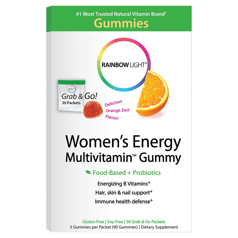 레인보우 라이트, Women\'s Energy 멀티비타민 Gummies, 30 pkt