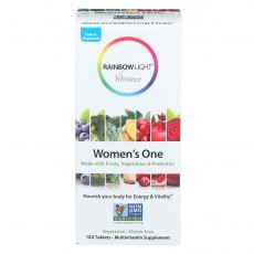 레인보우 라이트, Vibrance Womens One NonGMO, 120 타블렛