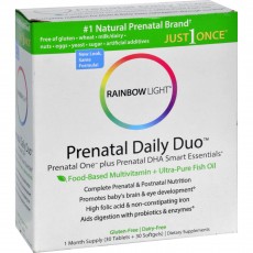 레인보우 라이트, Prenatal Daily Duo-Prenatal One & DHA Smart Essentials Combo Pack, 60 소프트젤