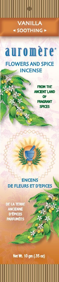 Auromere, 꽃과 향신료 향, 바닐라, 1 pc
