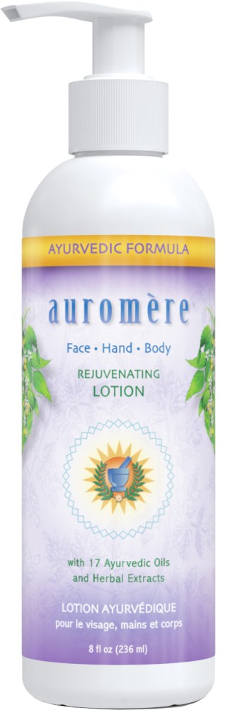 Auromere, Rejuvenating 얼굴, 손 및 바디 로션, 8 oz (236 ml)