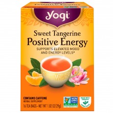 요기 티, Sweet Tangerine Positive Energy Tea, 16 티백