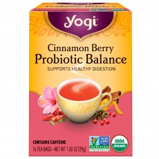 요기 티, Cinnamon Berry Probiotic Balance, 16 티백
