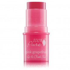 100% Pure, 입술 & 볼 틴트 Lip&CheeK Tint - 핑크 그래이프푸르츠-, 0.26 oz / 7.5 g