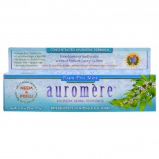 Auromere, 아유르베딕 폼 프리 허벌 치약, 민트 4.16 oz (75 ml)