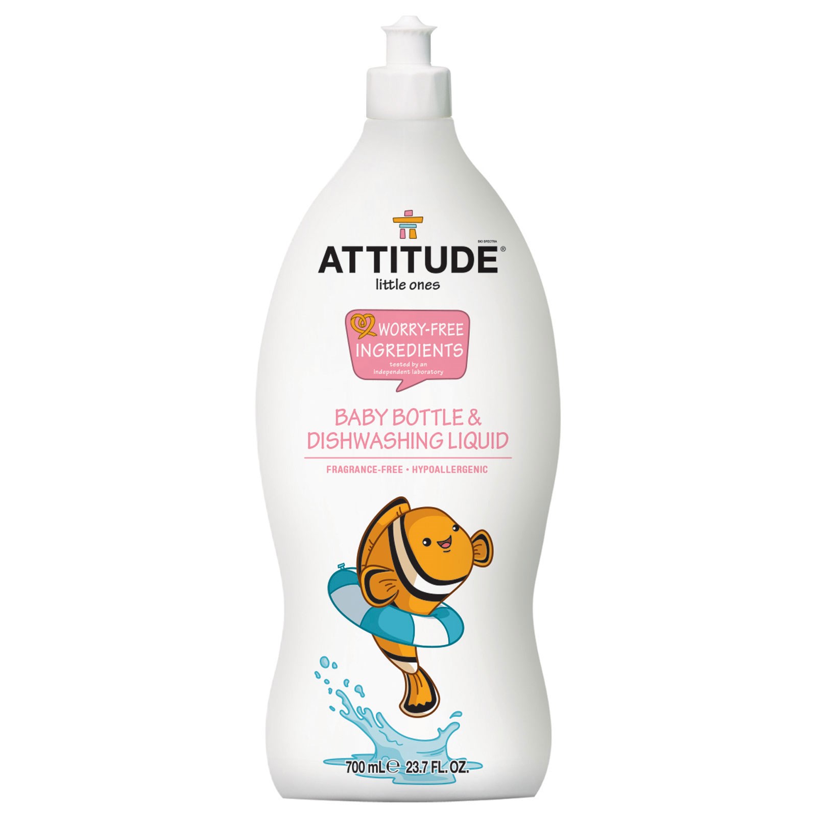 Attitude, 에코 베이비, 설거지 세정제 (아기 젖병 세척), 무향, 23.7 oz (700 ml)