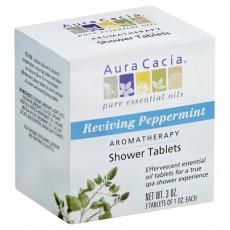 아우라카시아, 아로마테라피 샤워 타블렛 (Reviving Peppermint), 3 Tablets, 1 oz Each