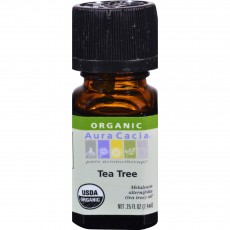 아우라카시아, 에센셜 오일 (Organic Tea Tree), 0.25 fl oz (7.4 ml)