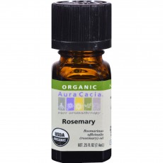 아우라카시아, 에센셜 오일 (Organic Rosemary), .25 fl oz (7.4 ml)