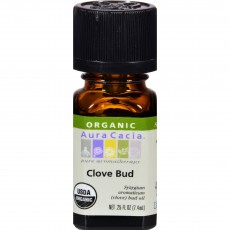 아우라카시아, 에센셜 오일 (Organic Clove Bud), .25 fl oz (7.4 ml)