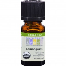 아우라카시아, 에센셜 오일 (Organic Lemongrass), 0.25 fl oz (7.4 ml)