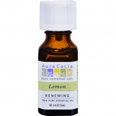아우라카시아, 에센셜 오일 Renewing (레몬), .5 fl oz (15 ml)