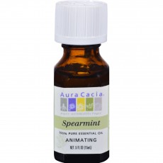 아우라카시아, 에센셜 오일 Animating (Spearmint), .5 oz (15 ml)