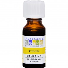 아우라카시아, 에센셜 오일 Vanilla (in Jojoba Oil), 0.5 fl oz (15 ml)