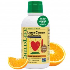 차일드 라이프, 에센셜 리퀴드 칼슘 with 마그네슘, 네츄럴 오렌지 맛, 16 oz