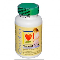 차일드 라이프, 임산부와 태아를 위한 네츄럴 레몬맛 DHA, 30 Soft Gel Capsules