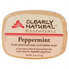 클리어리내추럴, 글리세린 바 솝 (Peppermint), 4 oz.