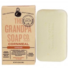 Grandpa\'s, [각질제거] 유기농 콘밀 얼굴 & 바디 전용 비누, 4.25 oz (120 g)