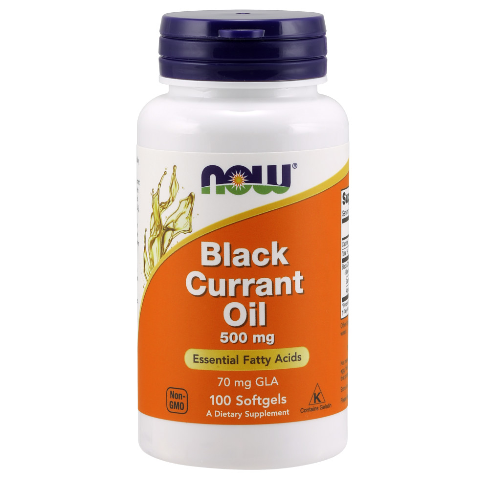  나우 Now, Black Currant Oil 500 mg, 100 소프트젤