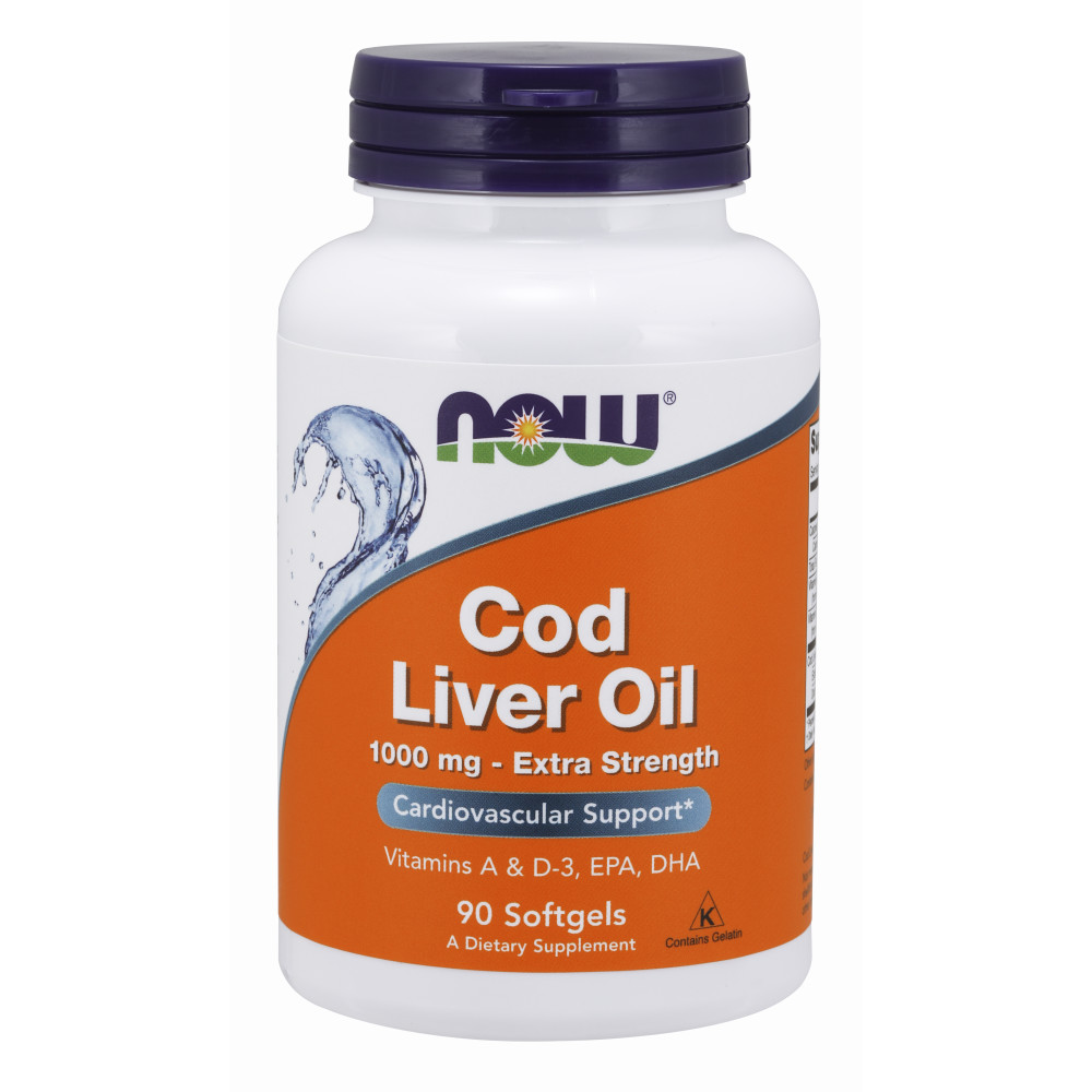  나우 Now, Cod Liver Oil, 엑스트라 스트렝스, 1,000 mg, 90 소프트젤