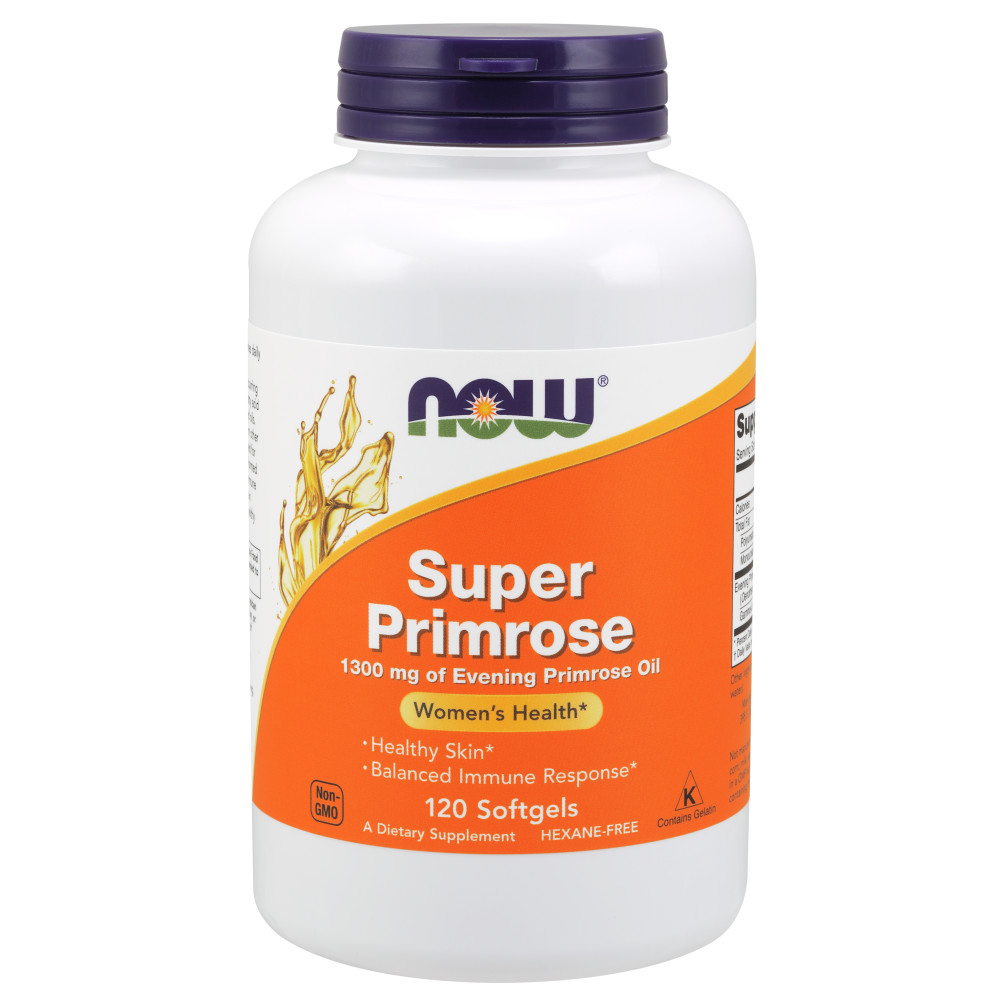  나우 Now, Super Primrose 1300 mg, 120 소프트젤