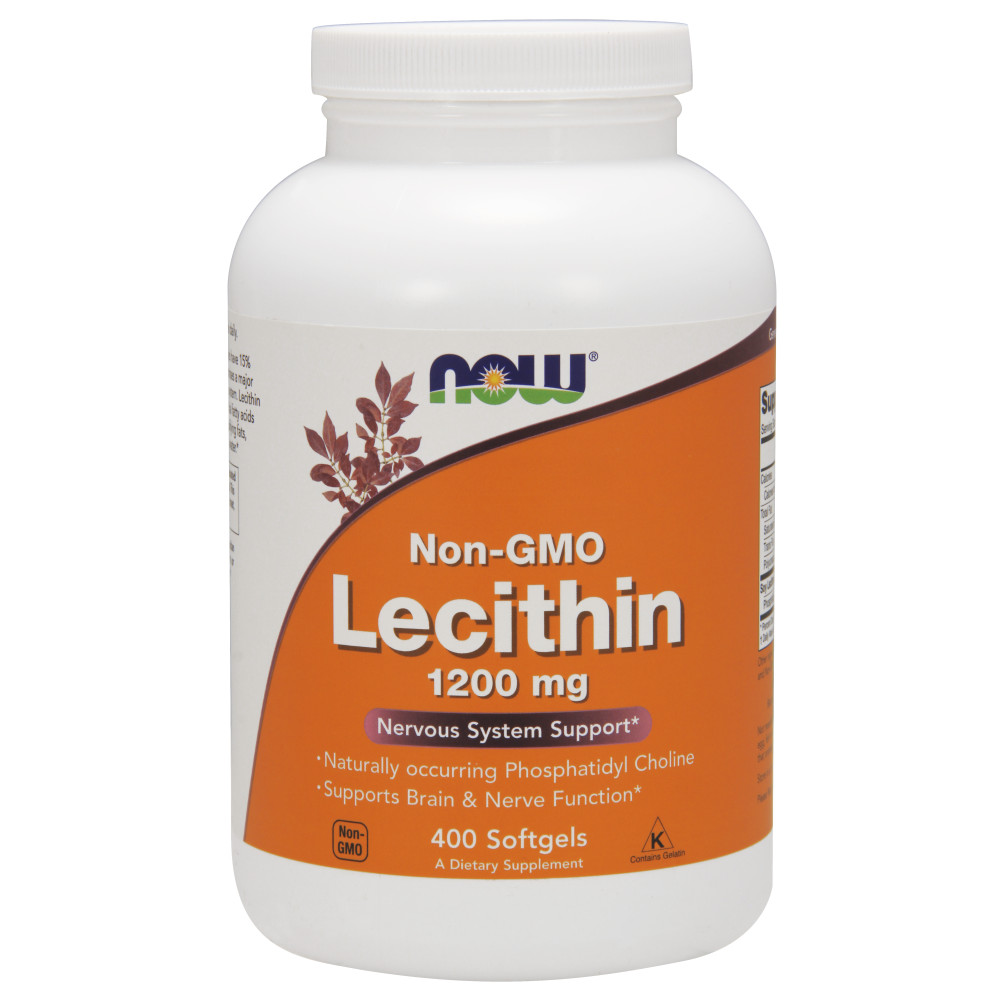  나우 Now, Lecithin 1200 mg, 400 소프트젤