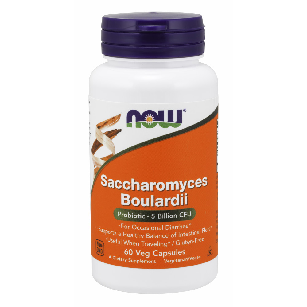  나우 Now, Saccharomyces Boulardii, Gastrointestinal Support, 60 식물성 캡슐