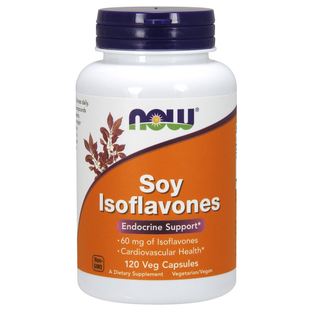  나우 Now, Soy Isoflavones 엑스트라 스트렝스, 120 식물성 캡슐