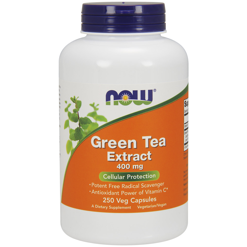  나우 Now, Green Tea Extract 400 mg Standardized Extract, 250 캡슐