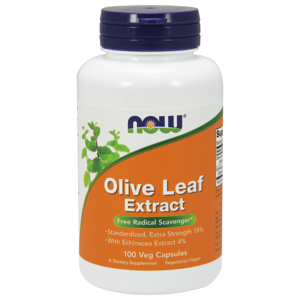  나우 Now, Olive Leaf Extract,100 식물성 캡슐