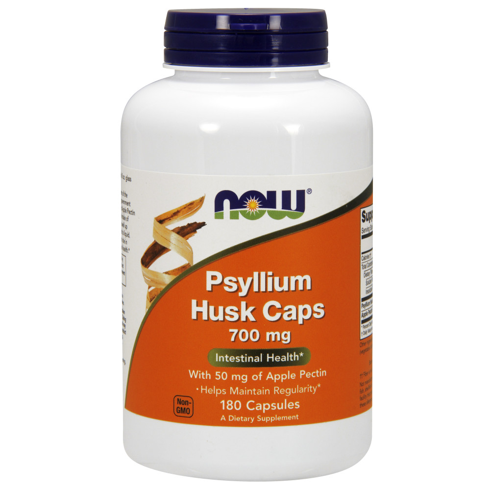  나우 Now, Psyllium Husk Caps 750 mg, 180 캡슐