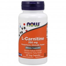  나우 Now, L-카르니틴 250 mg, 60 캡슐