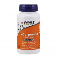  나우 Now, L-카르노신 500 mg, 50 식물성 캡슐