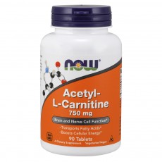  나우 Now, 아세틸-L 카르니틴 750 mg, 90 타블렛