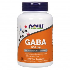 나우 Now, GABA 500 mg, 100 캡슐