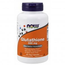 나우 Now, 글루타티온, 500 mg, 60 식물성 캡슐