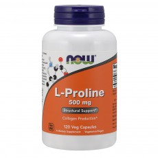  나우 Now, L-프롤린 500 mg, 120 식물성 캡슐