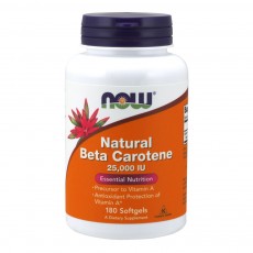  나우 Now, Natural Beta-Carotene 25, 180 소프트젤