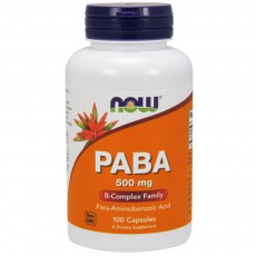 나우 Now, PABA 500 mg, 100 캡슐