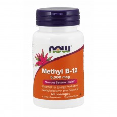  나우 Now, Methyl B-12, 5000 mcg, 60 약용캔디