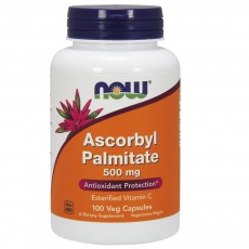  나우 Now, Ascorbyl Palmitate 500 mg, 100 식물성 캡슐
