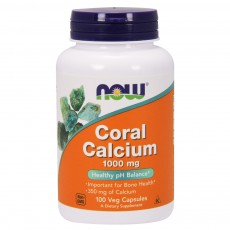  나우 Now, 산호 칼슘 1000 mg, 100 식물성 캡슐