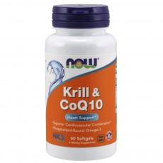  나우 Now, Krill & CoQ10, 60 소프트젤
