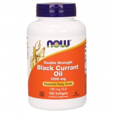  나우 Now, Black Currant Oil, 두배 강한, 1000 mg, 100 소프트젤