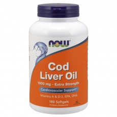 나우 Now, Cod Liver Oil, 1,000 mg, 180 소프트젤