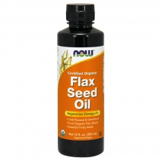  나우 Now, Flax Seed Oil 유기농 인증, 12 fl oz (355 ml)