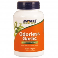  나우 Now, Odorless Garlic Concentrated Extract, 250 소프트젤