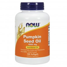 나우 Now, Pumpkin Seed Oil 1000 mg, 100 소프트젤
