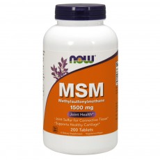 나우 Now, MSM, 1500 mg, 200 타블렛